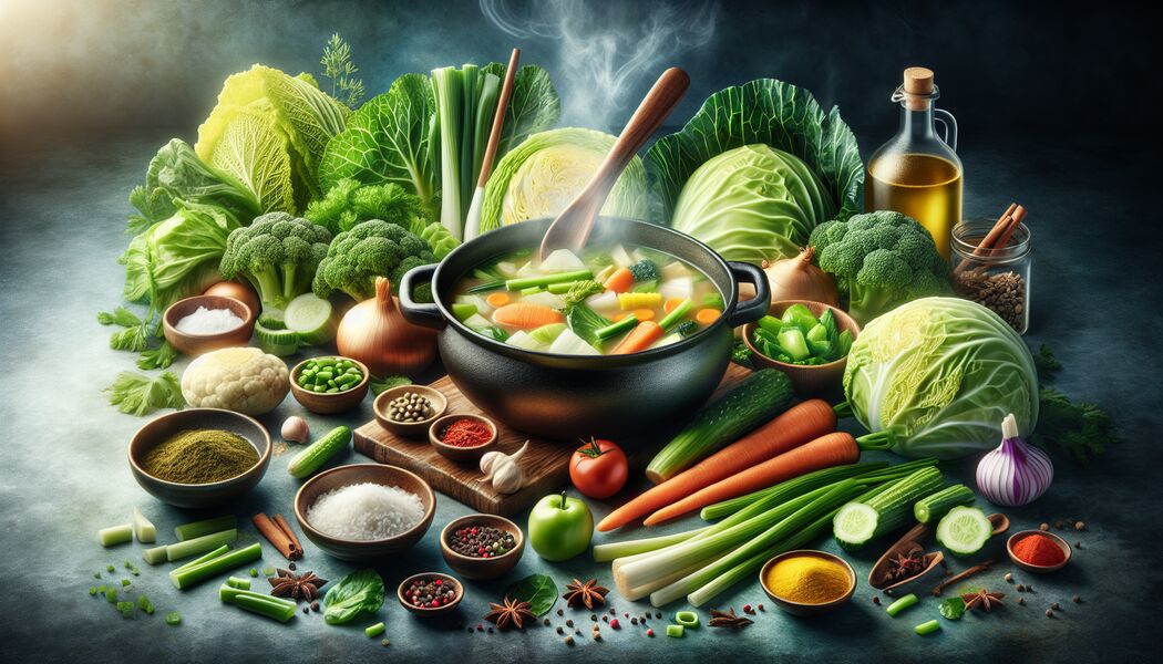 Anrichten und Serviervorschläge  - Chinakohl Suppe Rezept – Leicht & Gesund!