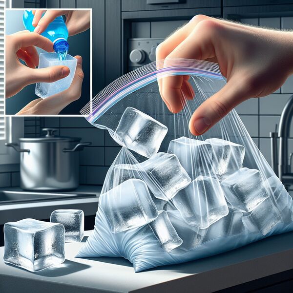 Eiswürfel selber machen ohne Form » Einfache DIY-Ideen