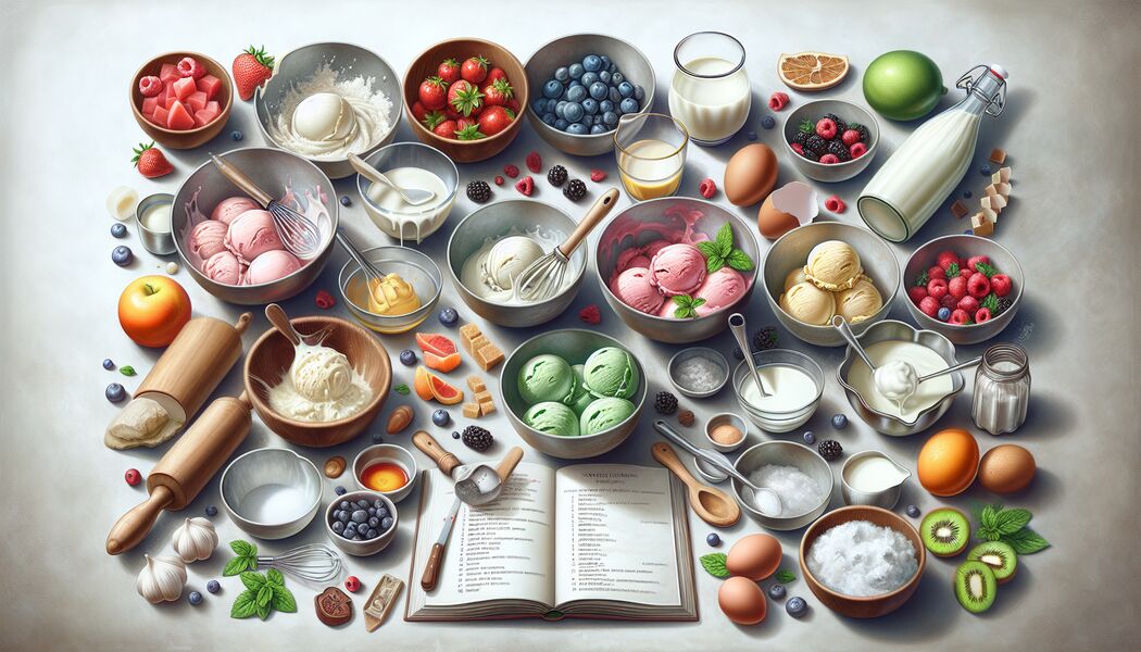 Sorbetvarianten mit verschiedenen Früchten   - Eis selber machen » Leckere Rezepte für zu Hause