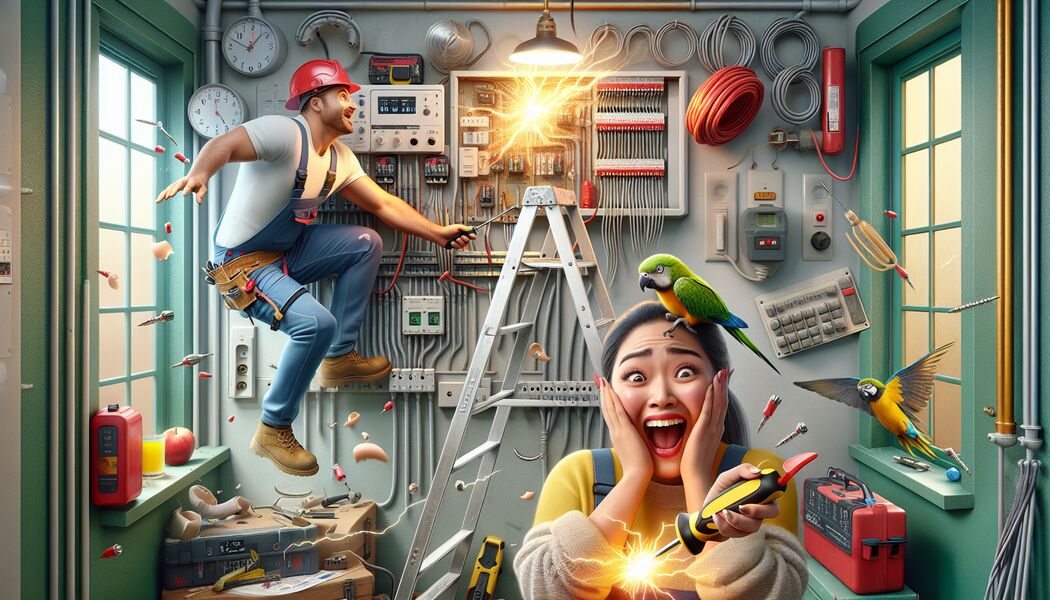 Der schlaue Elektriker und der fiese Schalter - Die besten Elektriker Witze » Lustige Anekdoten aus dem Handwerkeralltag