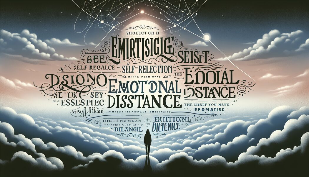 Gefühle ohne Urteil betrachten   - Emotionale Distanz Sprüche für Selbstreflexion