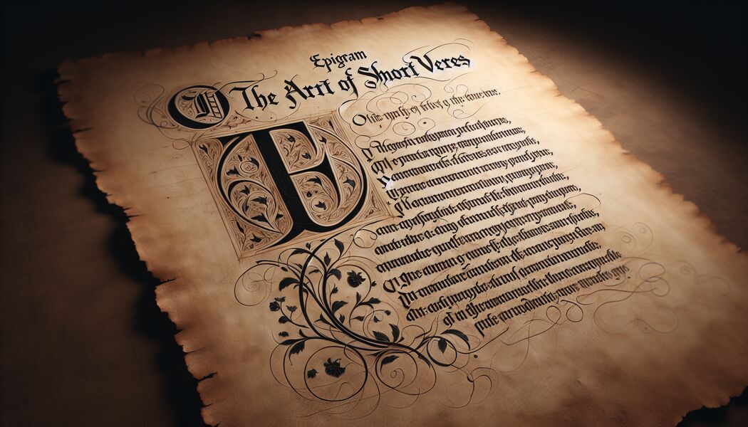 Techniken für präzises Formulieren   - Epigramm Gedicht » Die Kunst der kurzen Verse