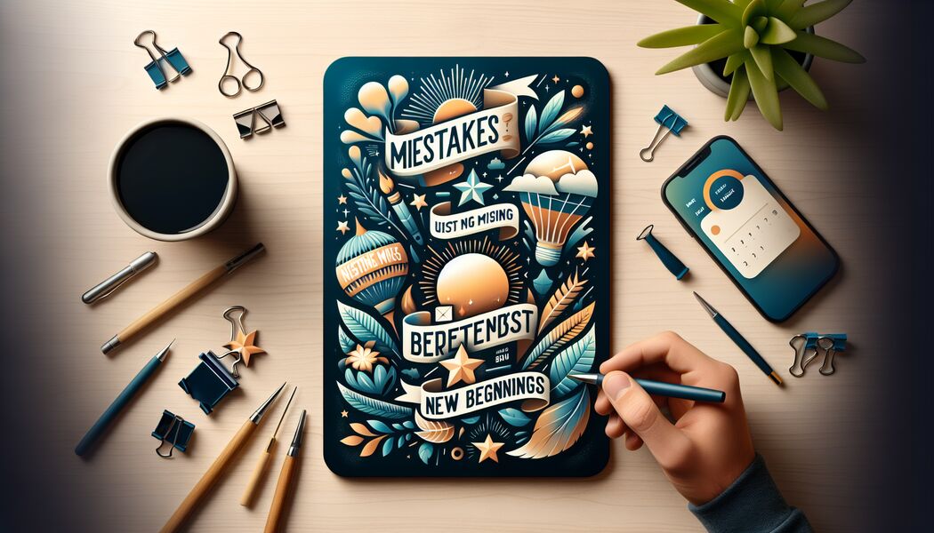 Fehler formen unsere Identität und stärken Charakter   - Inspirierende Fehler Sprüche für Neuanfänge