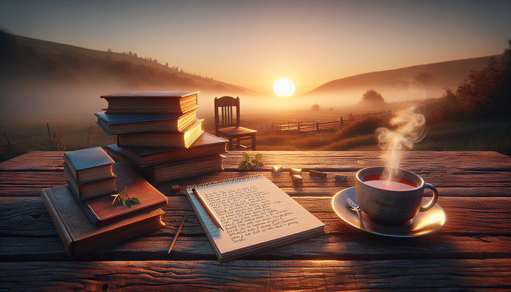 Rituale für den Feierabend gestalten   - Feierabend Gedicht » Entspannung und Inspiration nach einem langen Tag