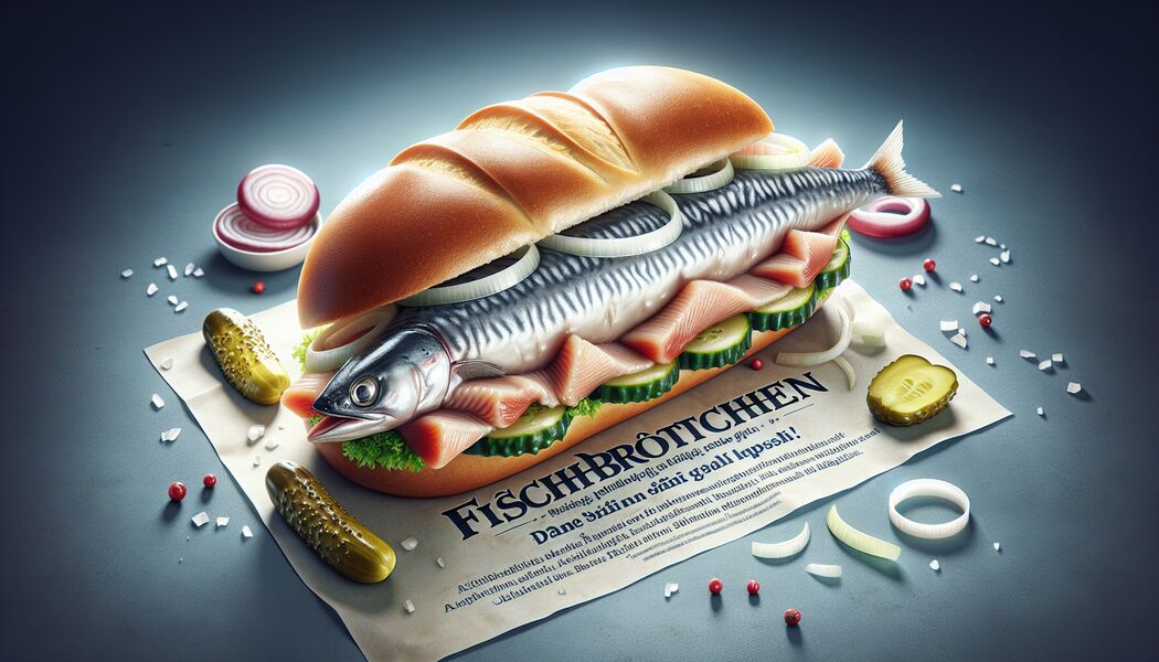 Zum Frühstück, Mittag, Abend – immer ein Genuss - Fischbrötchen Spruch » Die besten Sprüche für Fischliebhaber