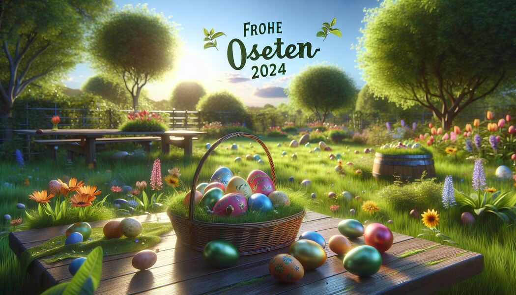 Süßigkeiten geschmackvoll präsentieren - Frohe Ostern Bilder: Festliche Ostergrüße 2024