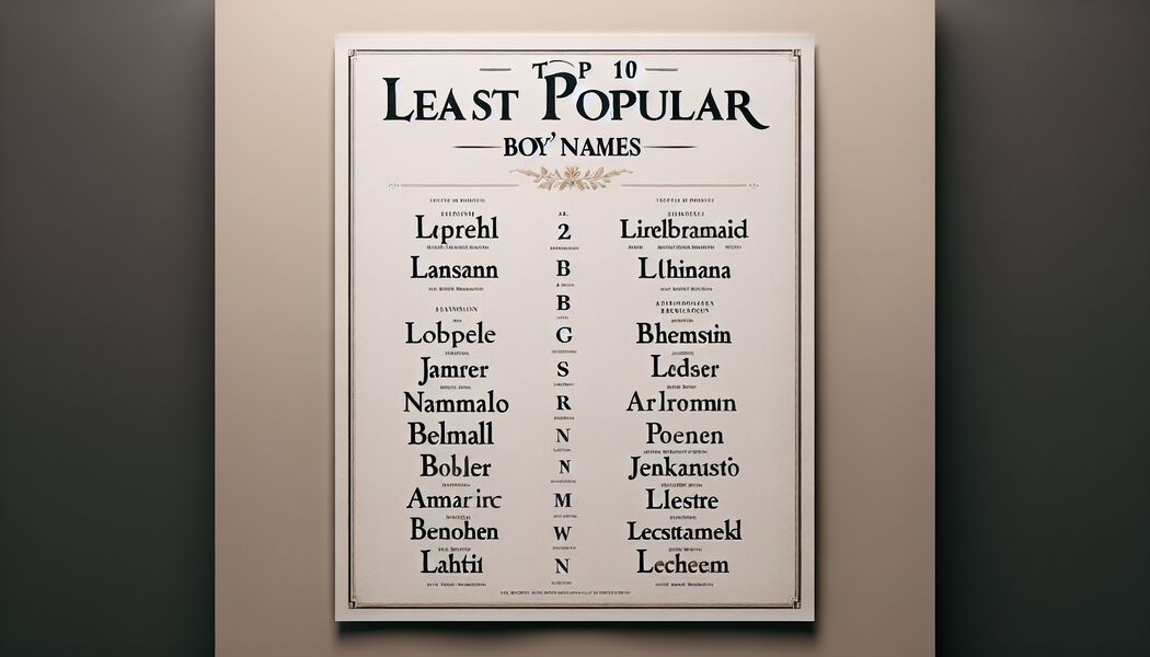 Beliebte Namen aus vergangenen Zeiten   - Der unbeliebteste Jungennamen » Top 10 Namen, die keiner mag