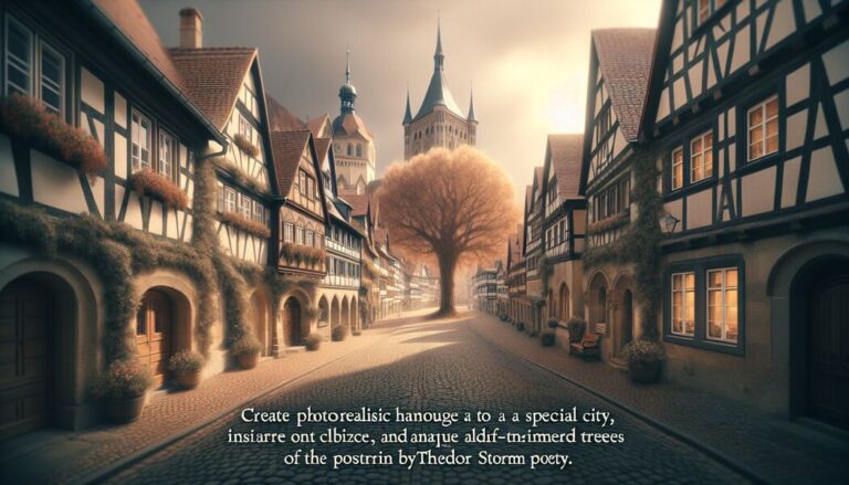 Die Stadt Theodor Storm Gedicht » Eine poetische Hommage an eine besondere Stadt