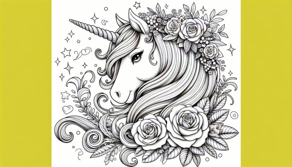 Kostenloses Einhorn Ausmalbild – Spaß für Kinder