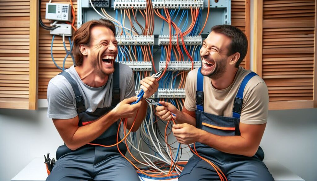 Die besten Elektriker Witze » Lustige Anekdoten aus dem Handwerkeralltag
