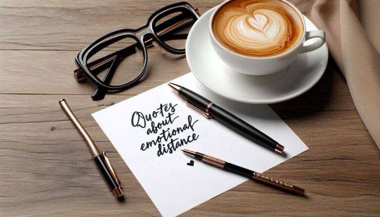 Emotionale Distanz Sprüche für Selbstreflexion