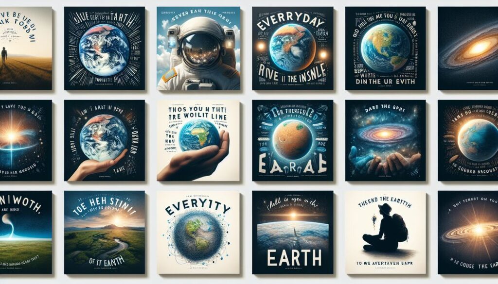 Inspirierende Erde an Spruch Sammlung für jeden Tag