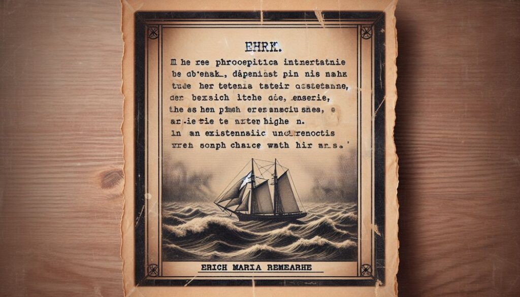 Tiefgründige Erich Maria Remarque Zitate