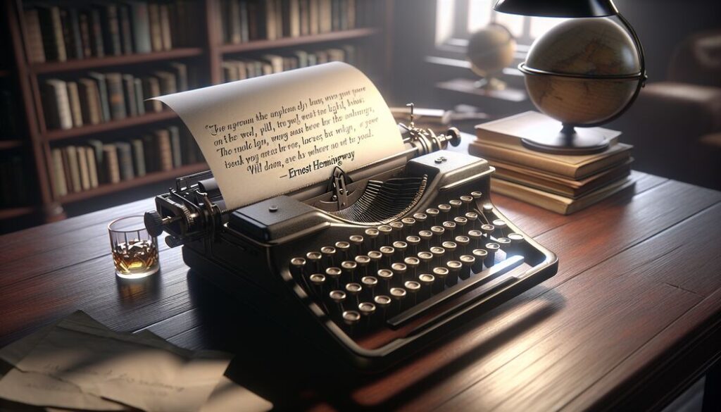 Ernest Hemingway Zitate: Inspiration & Weisheit