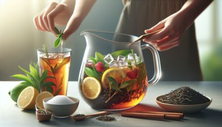 Eistee selber machen ohne Zucker » Gesunde Erfrischung für den Sommer